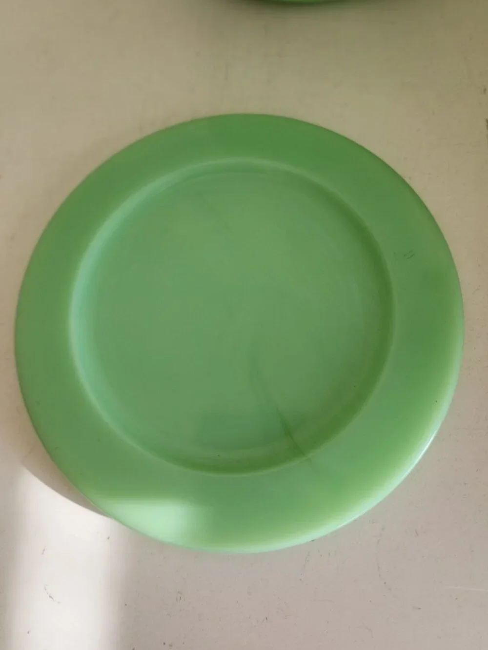 Beautiful Vintage McKee Jadeite Jadite Green Glass CEREAL 48oz Canister Uranium